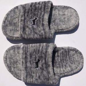 PINK Nation Grey Slippers